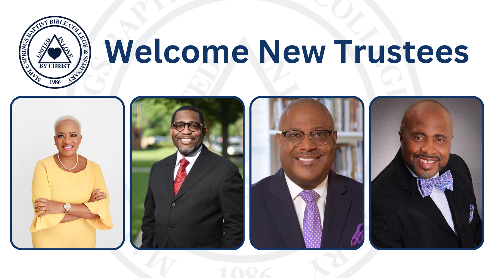 MSBBCS Announces New Trustees